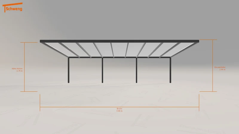 #DE Schweng Pultdachcarport S400 (ID k235jb)
