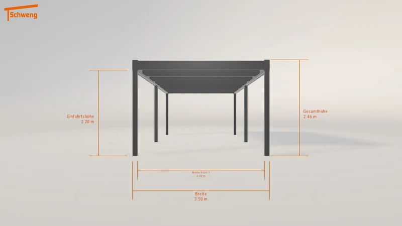 #DE Schweng Flachdachcarport C600 (ID x7kyj3) #MTG