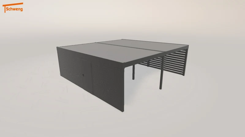 #DE Schweng Flachdachcarport C600 (ID 77grvq) #MTG