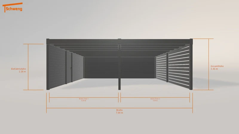 #DE Schweng Flachdachcarport C600 (ID 77grvq) #MTG