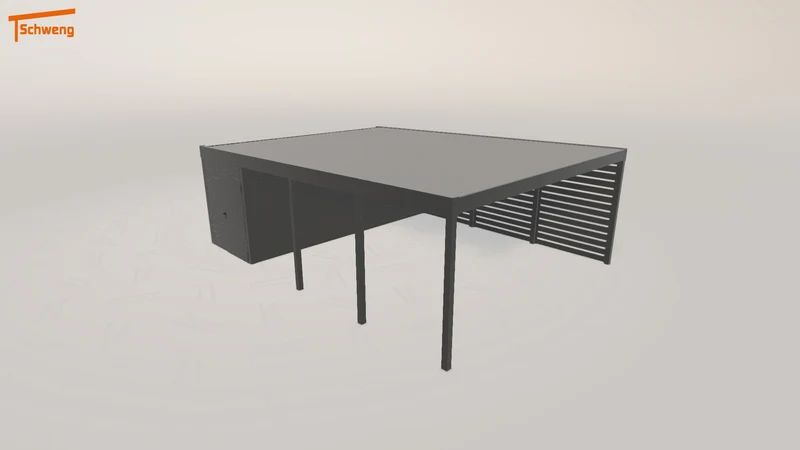 #DE Schweng Flachdachcarport C600 (ID k23z5z) #MTG