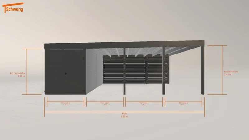 #DE Schweng Flachdachcarport C600 (ID k23z5z) #MTG