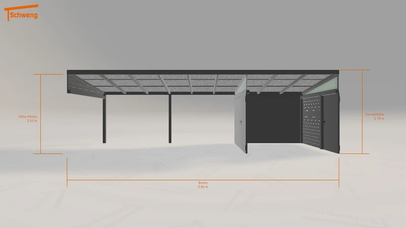 #DE Schweng Pultdachcarport S400 (ID 85rpd7) #MTG