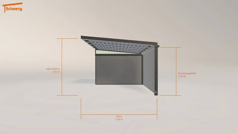 #DE Schweng Terrassenüberdachung S350 (ID rj389g)