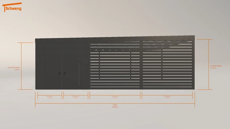 #DE Schweng Flachdachcarport C600+ (ID g7b2wq) #MTG
