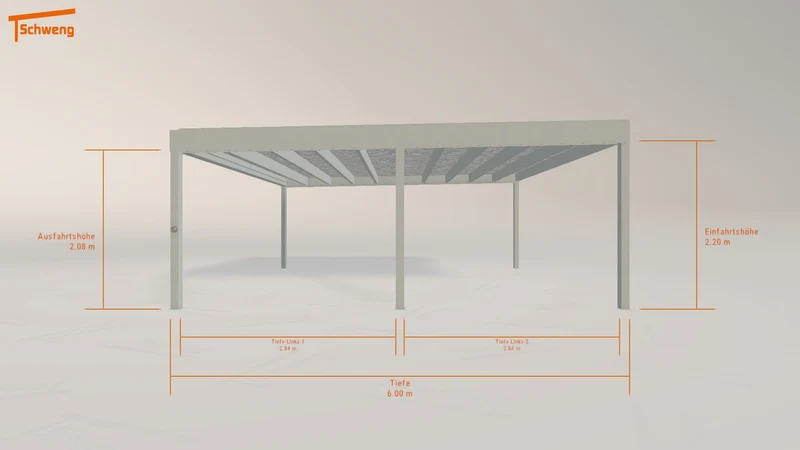 #AT Schweng Flachdachcarport C600+ (ID ygkvwr) #MTG