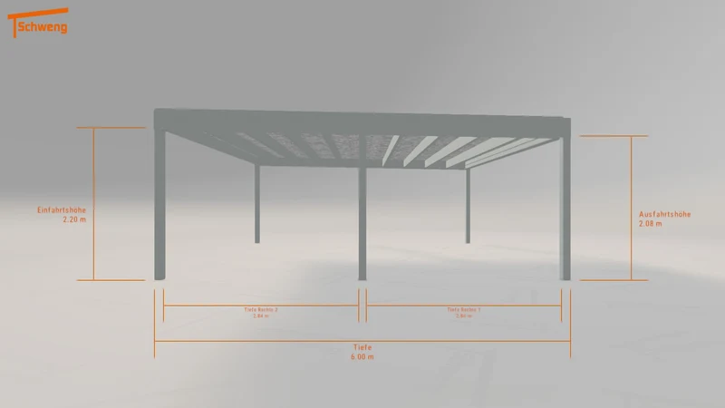 #AT Schweng Flachdachcarport C600+ (ID ygkvwr) #MTG