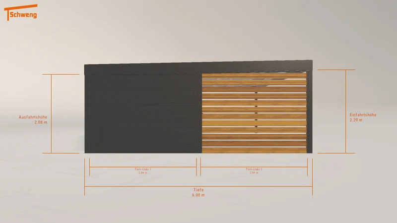 #DE Schweng Flachdachcarport C600 (ID rj3q5n) #MTG