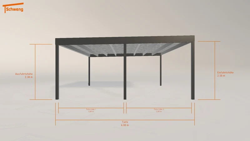 #DE Schweng Flachdachcarport C600 (ID ygk7x7)