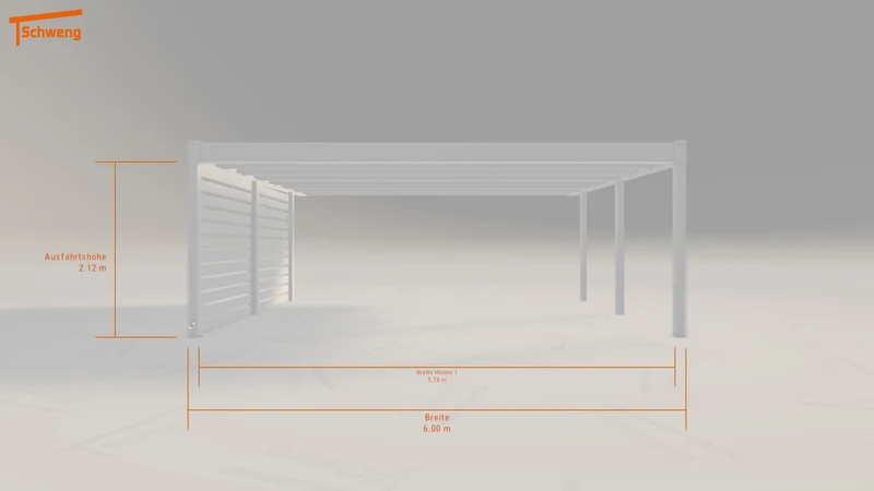 #DE Schweng Flachdachcarport C600 (ID ygkb4v) #MTG