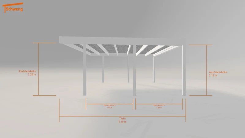 #DE Schweng Flachdachcarport C600 (ID 9wdkbv) #MTG