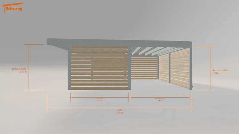 #DE Schweng Flachdachcarport C600+ (ID ygkw2z) #MTG
