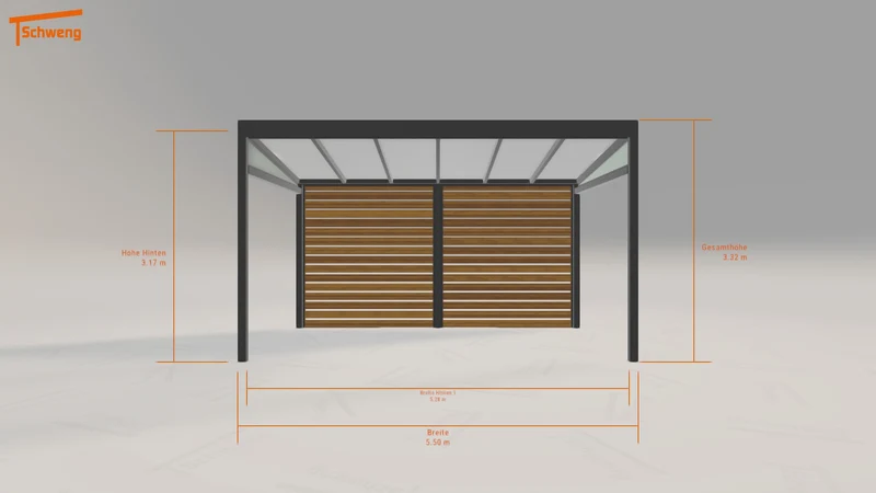 #DE Schweng Pultdachcarport S350 (ID bk859m)