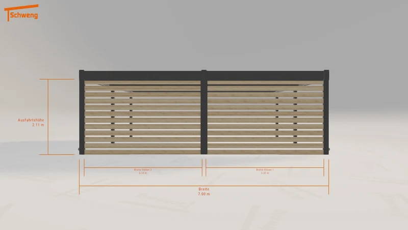 #AT Schweng Flachdachcarport C600 (ID w3rywy)