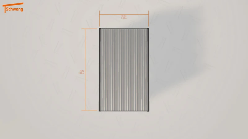 #DE Schweng Flachdachcarport C600 (ID qdwgqk)