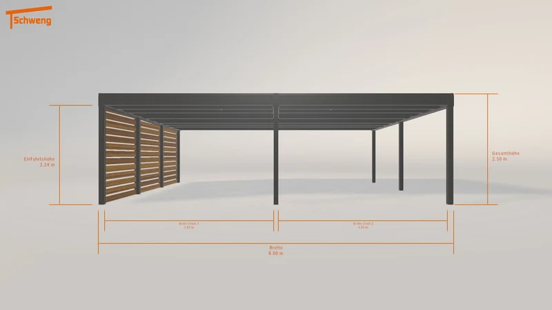 #DE Schweng Flachdachcarport C600+ (ID g7bmr2) #MTG