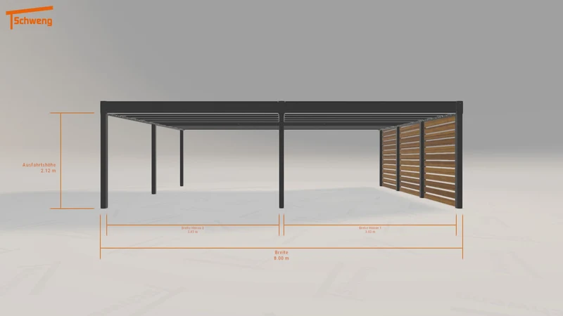 #DE Schweng Flachdachcarport C600+ (ID g7bmr2) #MTG