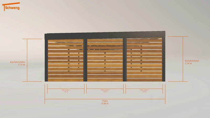 #DE Schweng Flachdachcarport C600+ (ID g7bmr2) #MTG