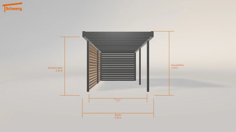 #DE Schweng Flachdachcarport C600+ (ID k23nwj) #MTG