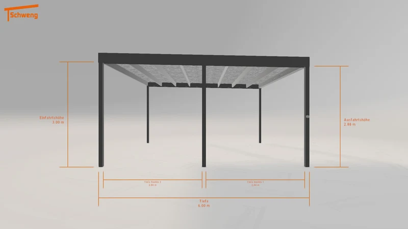 #DE Schweng Flachdachcarport C600 (ID dvwjry) #MTG