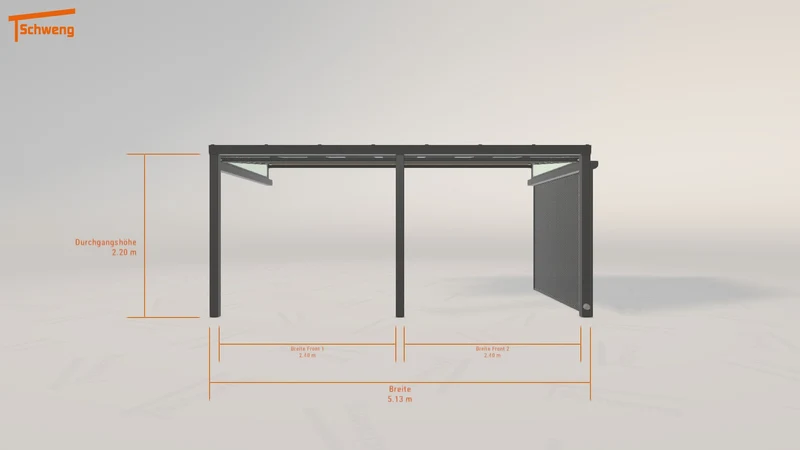 #DE Schweng Terrassenüberdachung S350 (ID 85r4gr)