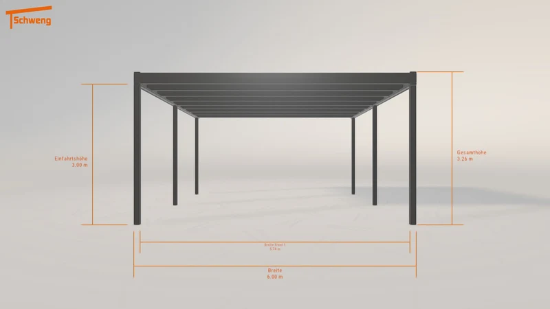 #DE Schweng Flachdachcarport C600+ (ID pb3n7y) #MTG