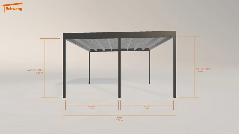 #DE Schweng Flachdachcarport C600+ (ID pb3n7y) #MTG