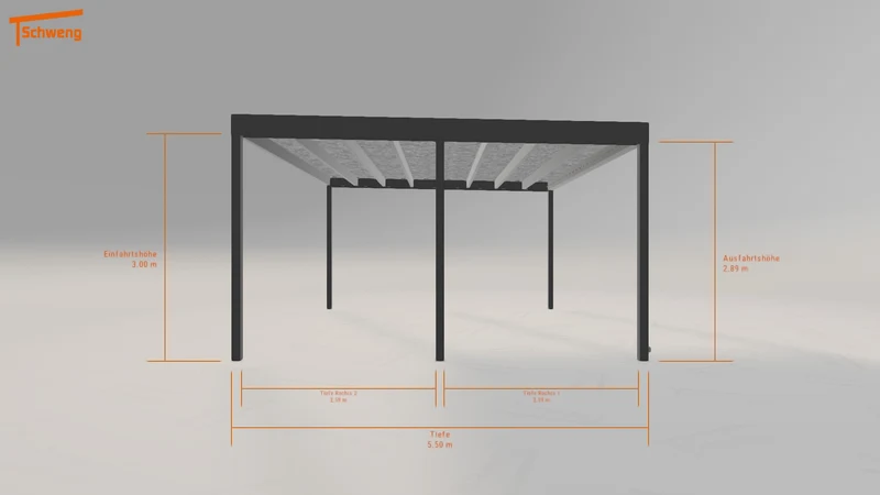 #DE Schweng Flachdachcarport C600+ (ID pb3n7y) #MTG