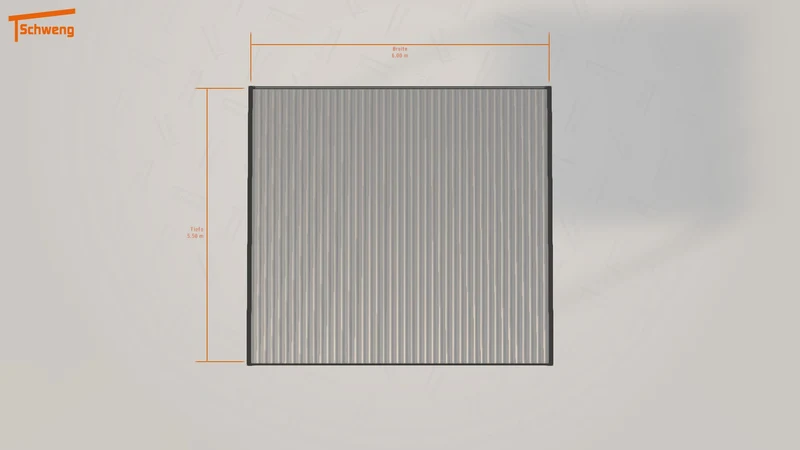 #DE Schweng Flachdachcarport C600+ (ID pb3n7y) #MTG