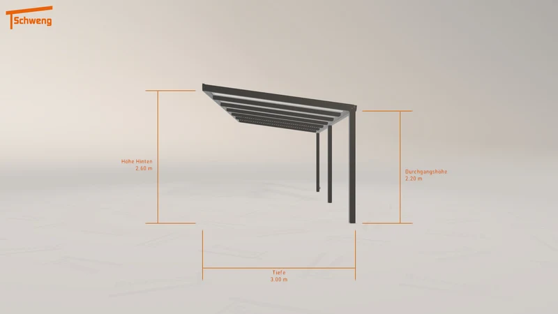 #DE Schweng Pultdachcarport S350 (ID rj3n52)