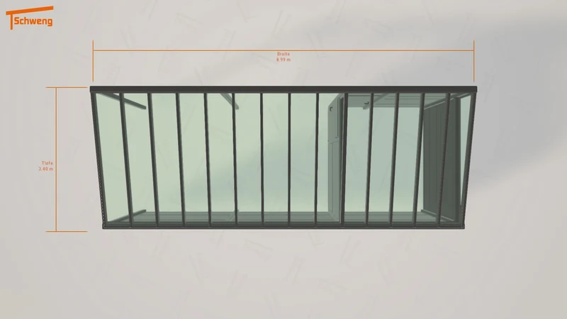 #DE Schweng Pultdachcarport S400 (ID k23jvb)