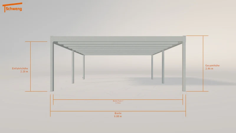 #AT Schweng Flachdachcarport C600+ (ID g7b2mq) #MTG