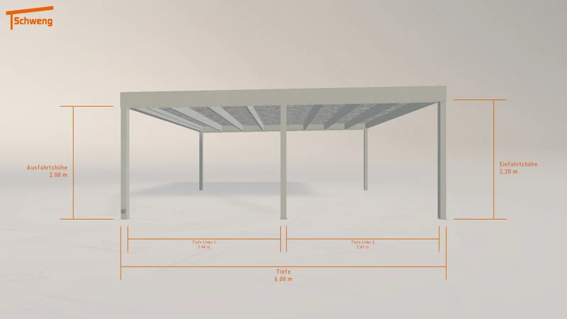 #AT Schweng Flachdachcarport C600+ (ID g7b2mq) #MTG