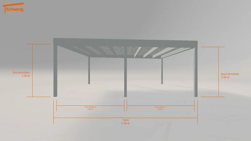 #AT Schweng Flachdachcarport C600+ (ID g7b2mq) #MTG