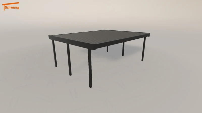 #DE Schweng Flachdachcarport C600 (ID pb37y7)