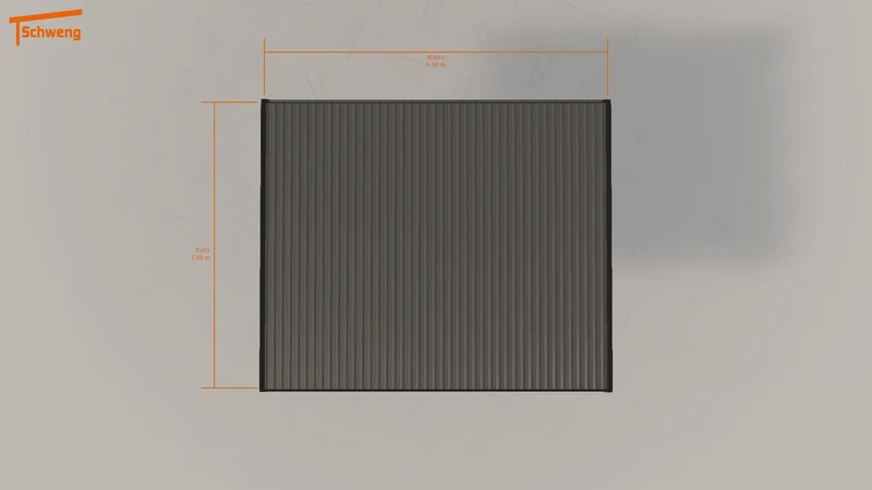 #DE Schweng Flachdachcarport C600 (ID pb37y7)