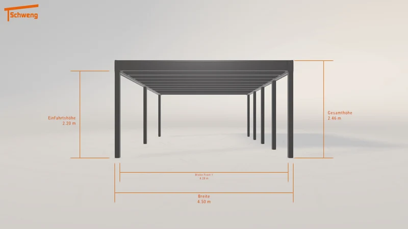 #DE Schweng Flachdachcarport C600+ (ID x7kmzw)