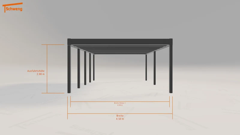 #DE Schweng Flachdachcarport C600+ (ID x7kmzw)