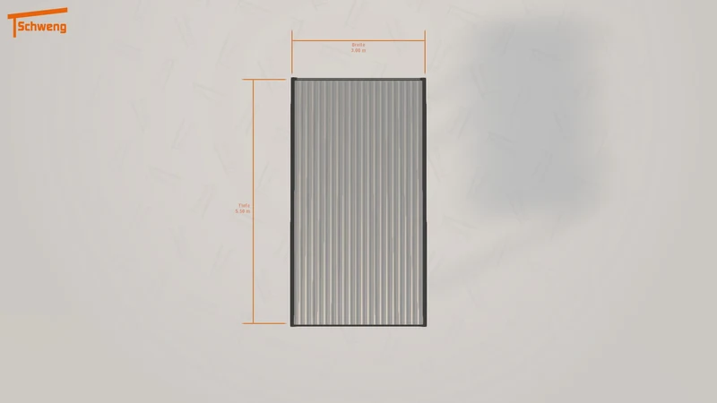 #DE Schweng Flachdachcarport C600 (ID 77g827)