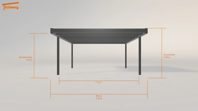 #DE Schweng Flachdachcarport C600 (ID jj322p) #MTG