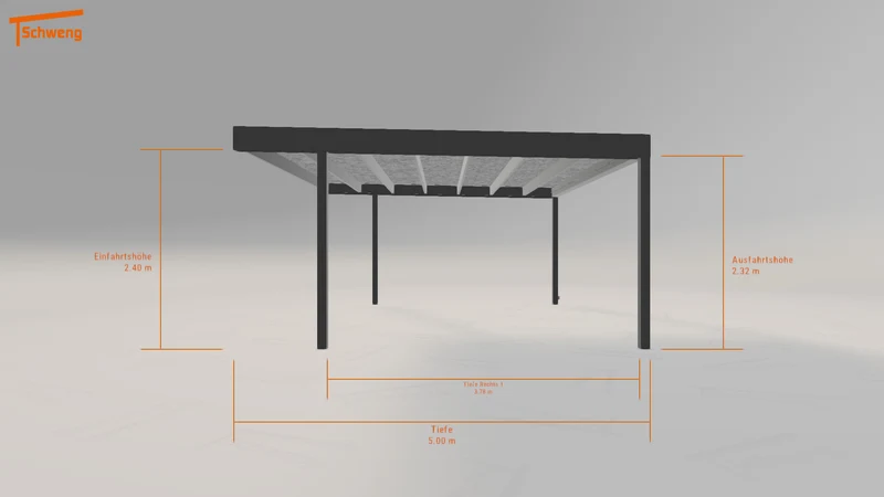 #DE Schweng Flachdachcarport C600 (ID jj322p) #MTG