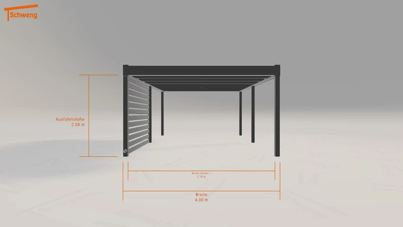 #DE Schweng Flachdachcarport C600 (ID x7krr4) #MTG