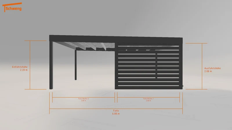 #DE Schweng Flachdachcarport C600 (ID x7krr4) #MTG