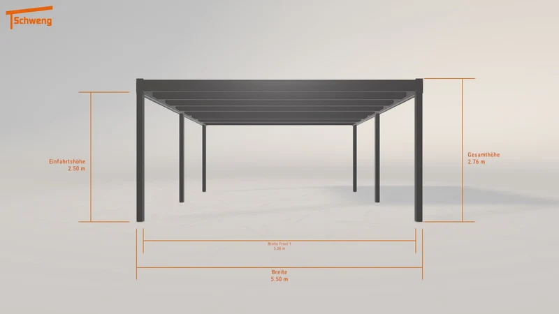 #DE Schweng Flachdachcarport C600 (ID 77gzzx) #MTG