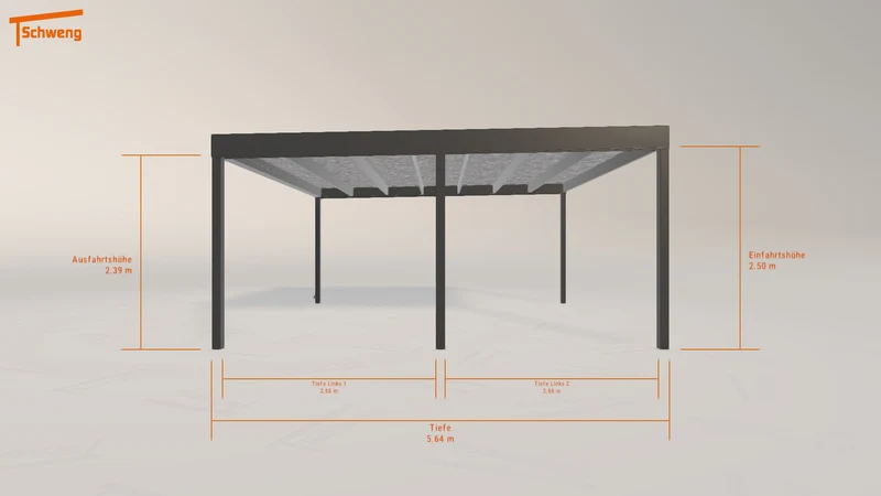 #DE Schweng Flachdachcarport C600 (ID 77gzzx) #MTG