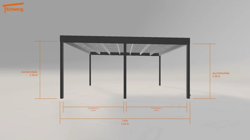 #DE Schweng Flachdachcarport C600 (ID 77gzzx) #MTG