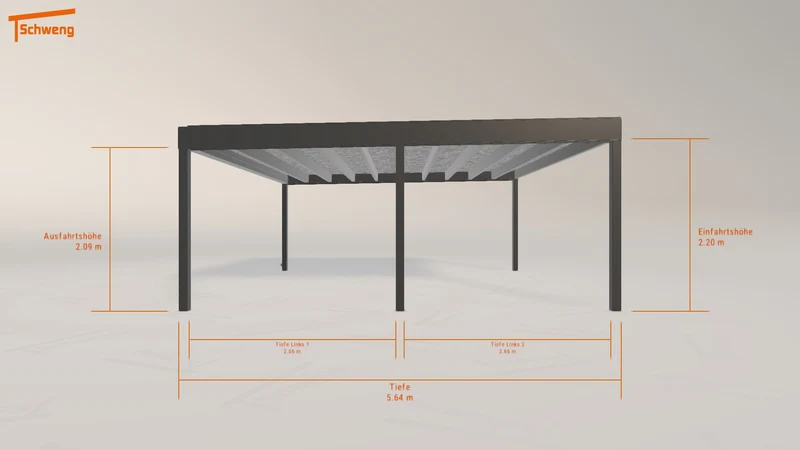 #DE Schweng Flachdachcarport C600+ (ID 5mgjj4) #MTG