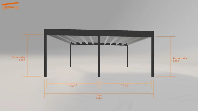 #DE Schweng Flachdachcarport C600+ (ID 5mgjj4) #MTG