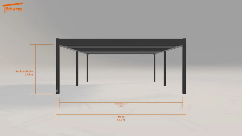 #DE Schweng Flachdachcarport C600+ (ID ygk443) #MTG