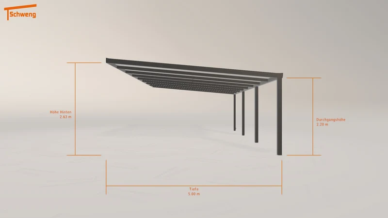 #DE Schweng Terrassenüberdachung S400 (ID jj395b)